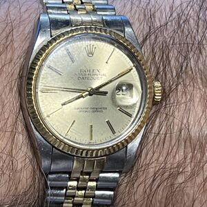 Rolex Datejust 116233 Gold and Silver Jubilee Bracelet with Gold Bezel